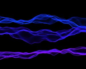 Preview wallpaper lines, wavy, purple, blue