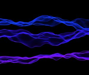 Preview wallpaper lines, wavy, purple, blue