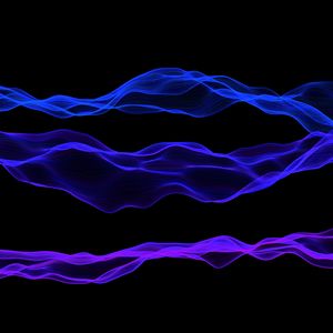 Preview wallpaper lines, wavy, purple, blue