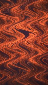 Preview wallpaper lines, wavy, ripples, distortion, abstraction, brown