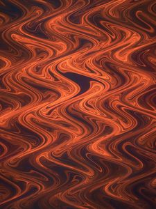 Preview wallpaper lines, wavy, ripples, distortion, abstraction, brown