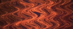Preview wallpaper lines, wavy, ripples, distortion, abstraction, brown