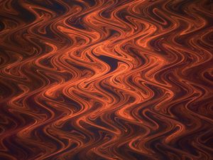 Preview wallpaper lines, wavy, ripples, distortion, abstraction, brown