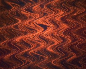 Preview wallpaper lines, wavy, ripples, distortion, abstraction, brown