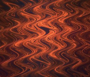 Preview wallpaper lines, wavy, ripples, distortion, abstraction, brown