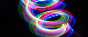 Preview wallpaper lines, wavy, spiral, multicolored