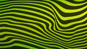 Preview wallpaper lines, wavy, stripes, black, green