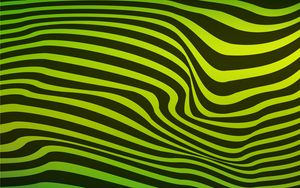 Preview wallpaper lines, wavy, stripes, black, green