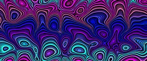 Preview wallpaper lines, wavy, swirling, multicolored