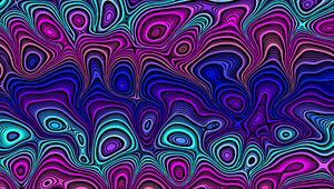 Preview wallpaper lines, wavy, swirling, multicolored