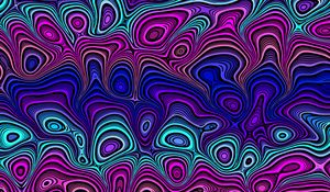 Preview wallpaper lines, wavy, swirling, multicolored