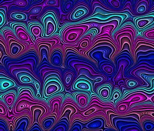 Preview wallpaper lines, wavy, swirling, multicolored