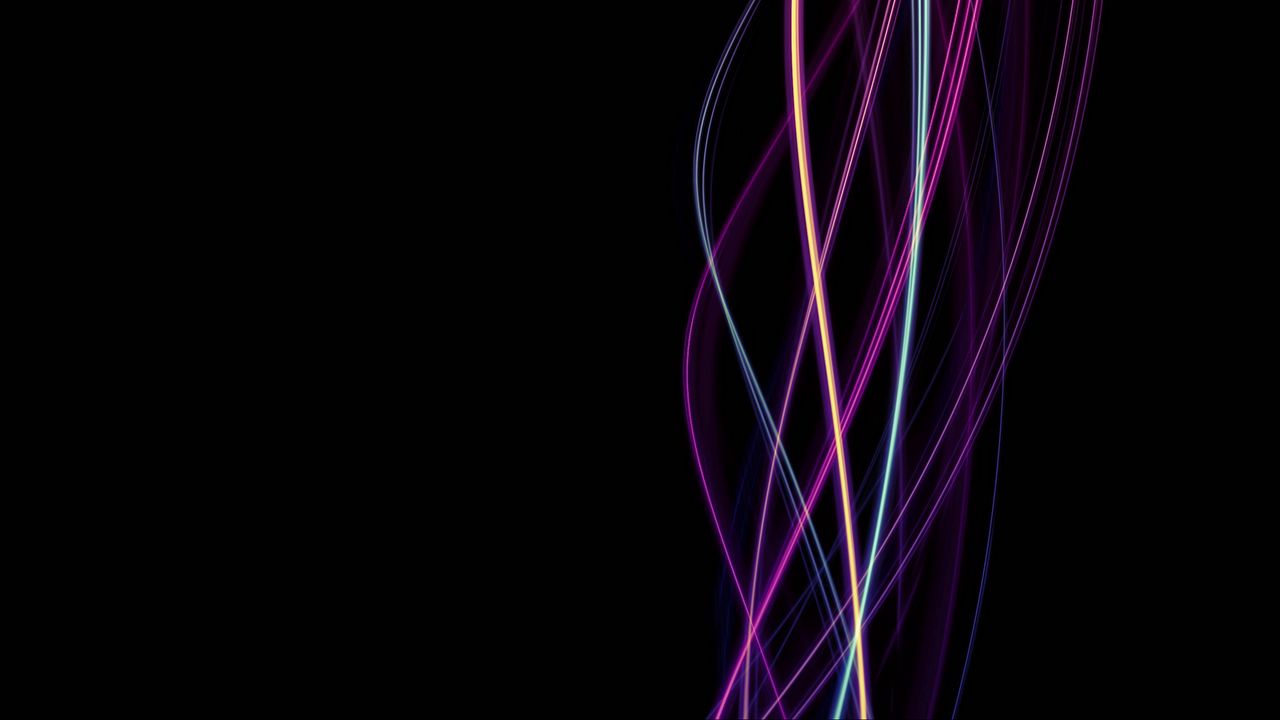 Wallpaper lines, wavy, twisted, multicolored