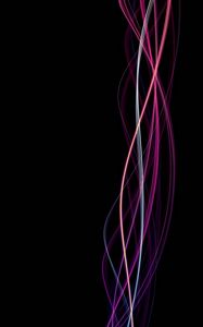 Preview wallpaper lines, wavy, twisted, multicolored