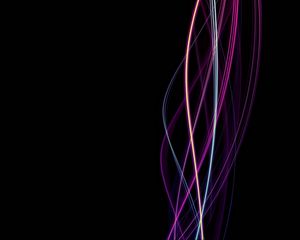 Preview wallpaper lines, wavy, twisted, multicolored