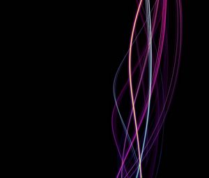 Preview wallpaper lines, wavy, twisted, multicolored