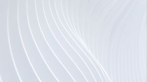 Preview wallpaper lines, wavy, white, minimalism, surface