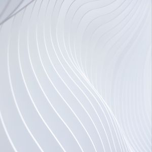 Preview wallpaper lines, wavy, white, minimalism, surface