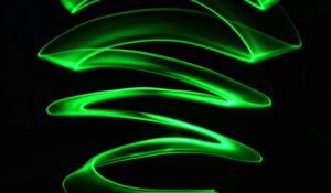 Preview wallpaper lines, wavy, zigzag, dark, green