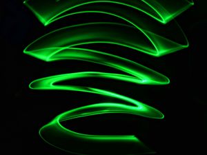 Preview wallpaper lines, wavy, zigzag, dark, green