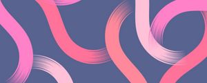 Preview wallpaper lines, winding, intertwining, brushstrokes, pink, shades