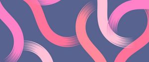 Preview wallpaper lines, winding, intertwining, brushstrokes, pink, shades