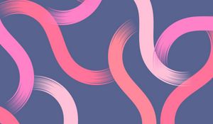 Preview wallpaper lines, winding, intertwining, brushstrokes, pink, shades