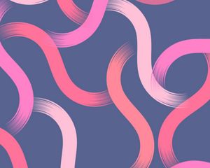 Preview wallpaper lines, winding, intertwining, brushstrokes, pink, shades