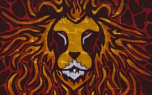 Preview wallpaper lion, art, wall, graffiti