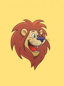 Preview wallpaper lion, cartoon, art