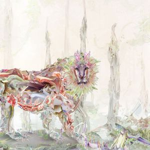 Preview wallpaper lion, paint, light, background