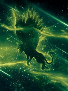 Preview wallpaper lion, wings, fantasy, creature, art