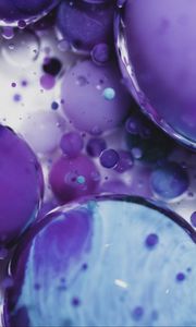 Preview wallpaper liquid, balls, purple, blue, macro