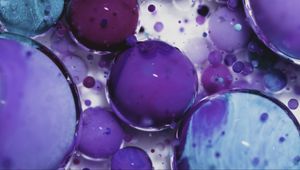 Preview wallpaper liquid, balls, purple, blue, macro