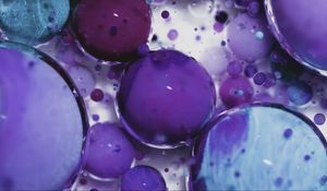 Preview wallpaper liquid, balls, purple, blue, macro