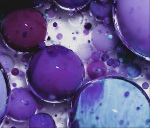 Preview wallpaper liquid, balls, purple, blue, macro