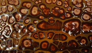 Preview wallpaper liquid, bubbles, abstraction, brown
