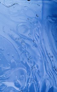 Preview wallpaper liquid, bubbles, abstraction, blue