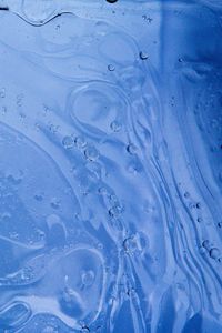 Preview wallpaper liquid, bubbles, abstraction, blue