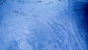 Preview wallpaper liquid, bubbles, abstraction, blue