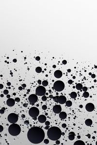 Preview wallpaper liquid, bubbles, abstraction, black and white