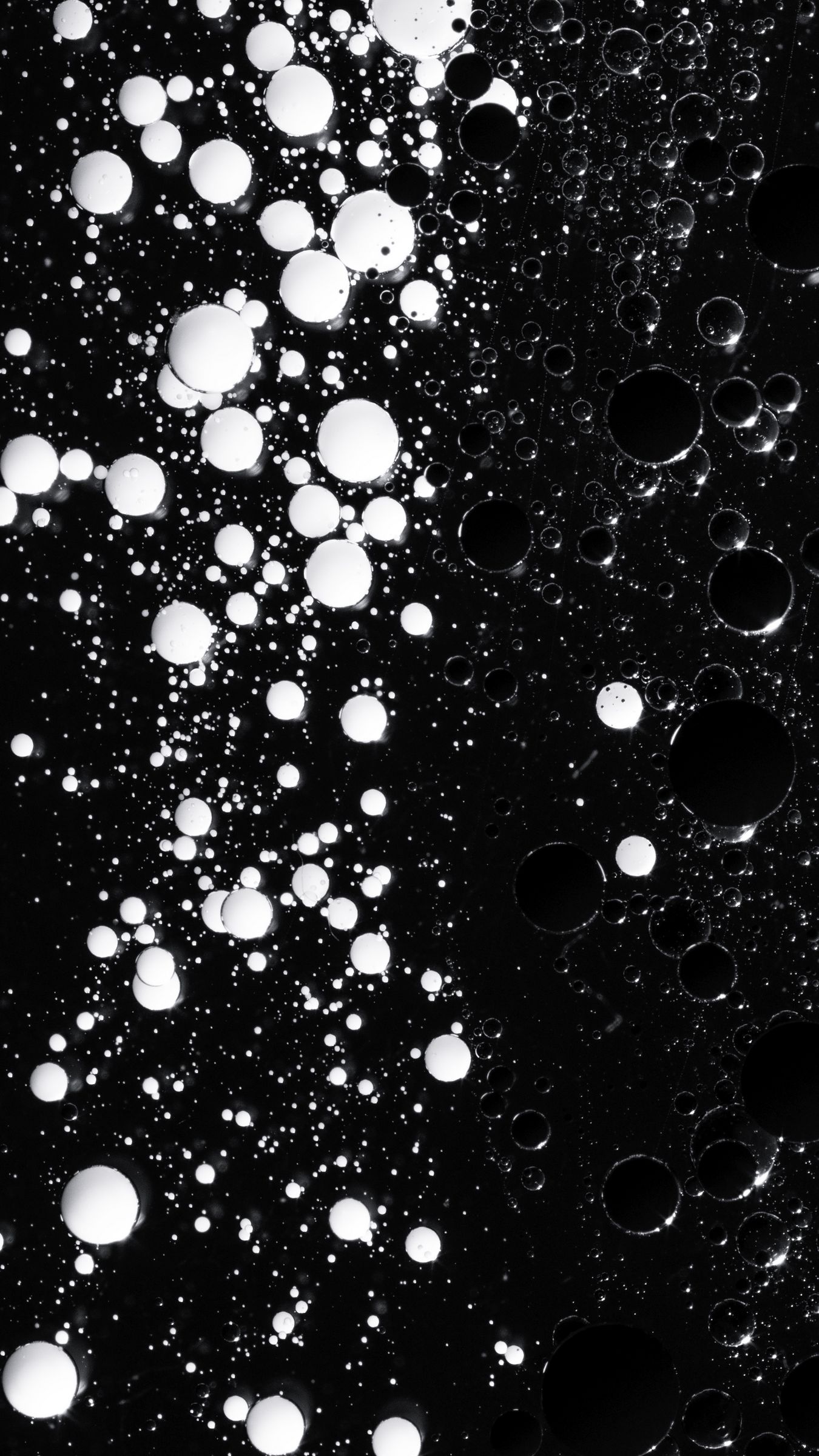 Download wallpaper 1350x2400 liquid, bubbles, abstraction, black and ...