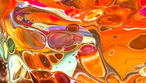 Preview wallpaper liquid, bubbles, abstraction, colorful