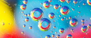 Preview wallpaper liquid, bubbles, abstraction, transparent