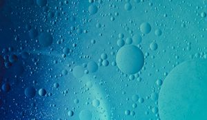 Preview wallpaper liquid, bubbles, blue, abstraction