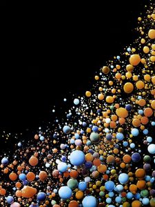 Preview wallpaper liquid, bubbles, colorful, abstraction