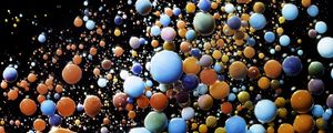 Preview wallpaper liquid, bubbles, colorful, abstraction