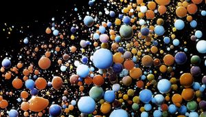 Preview wallpaper liquid, bubbles, colorful, abstraction