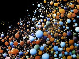 Preview wallpaper liquid, bubbles, colorful, abstraction