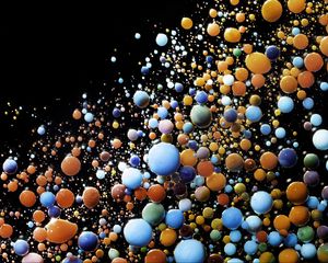 Preview wallpaper liquid, bubbles, colorful, abstraction